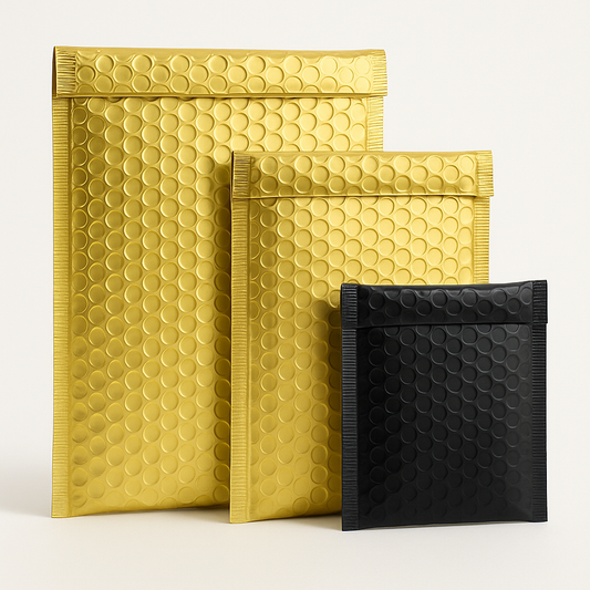 BOL001 – Enveloppes bulles métalliques – Petit format DL – Lot de 100 unités