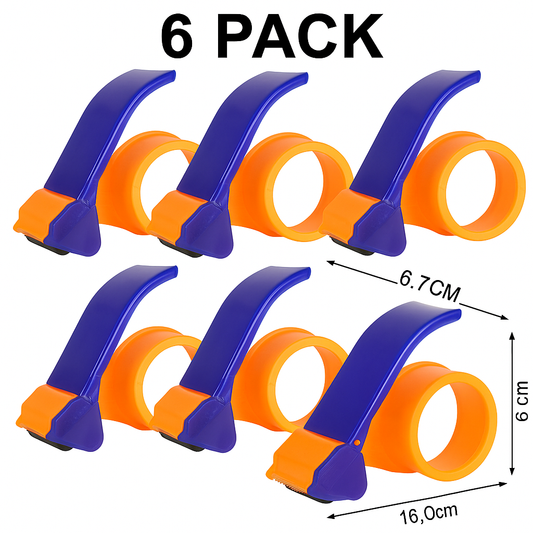 Pack de 6 Dévidoirs de Ruban Adhésif BOPP 48mm – Distributeurs d’Emballage Professionnels